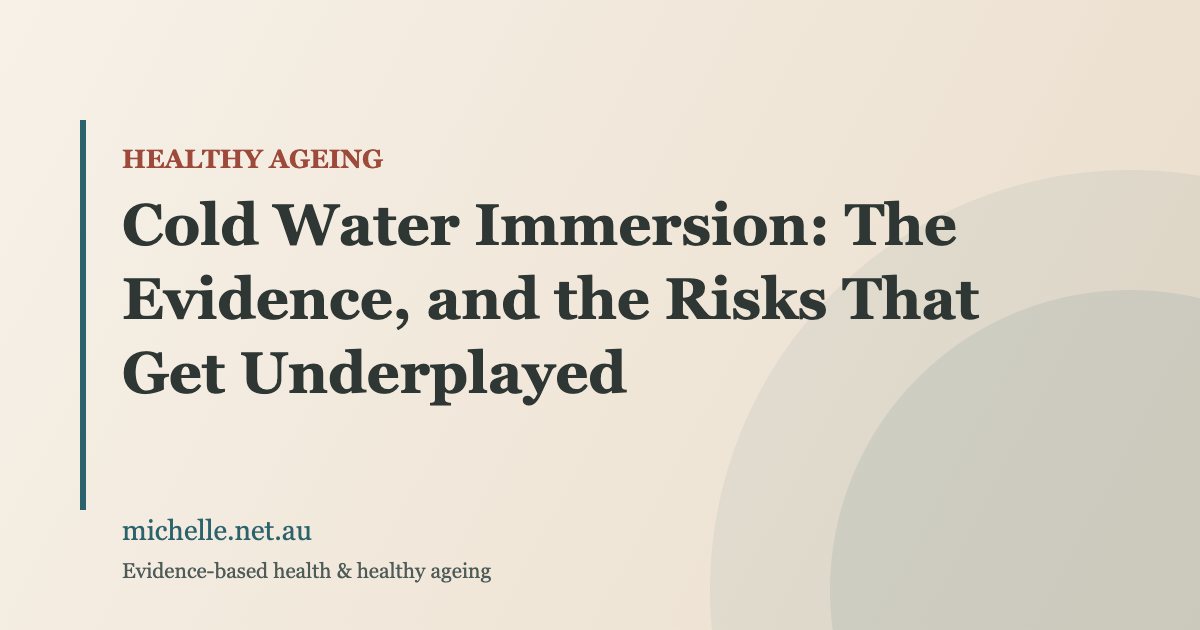 Cold Water Immersion: The Evidence and the Real Risks